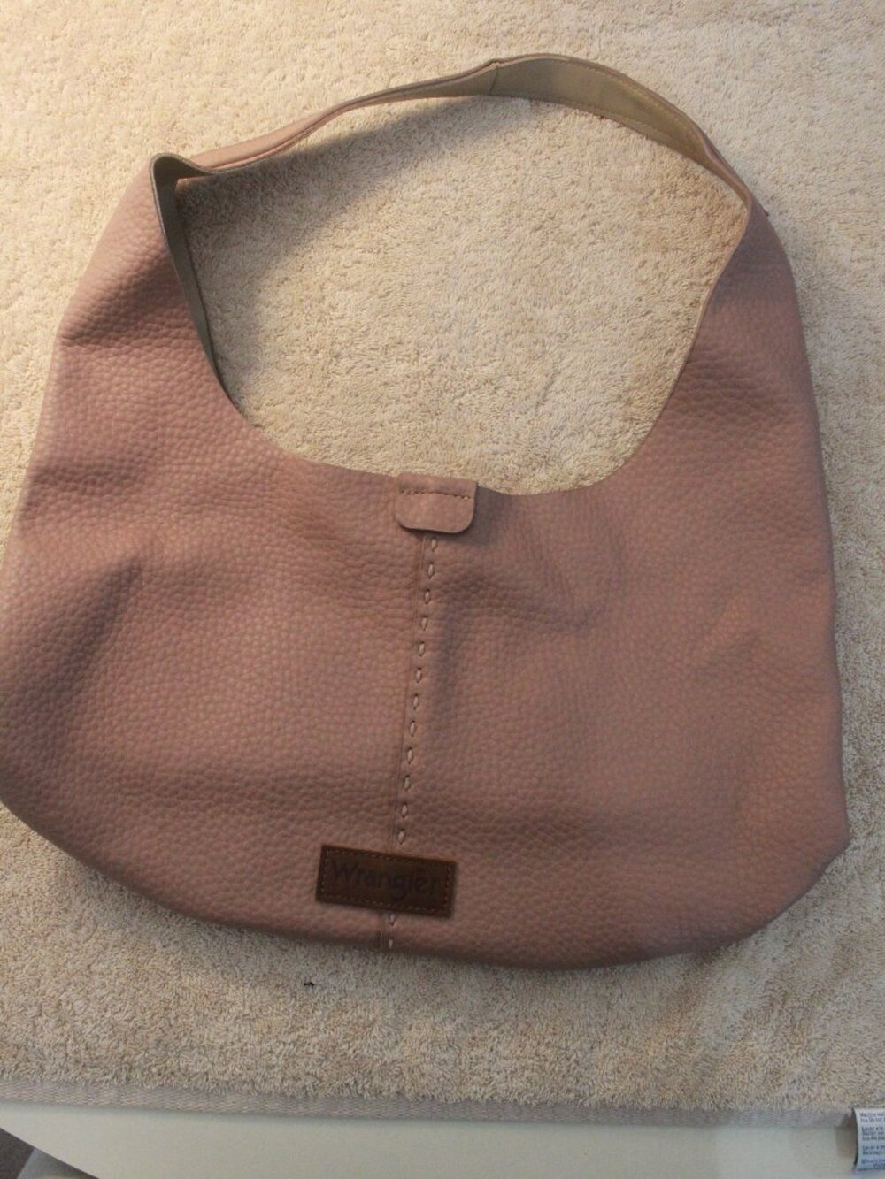 Title: Wrangler Dusty Pink Pebbled Hobo Shoulder Bag